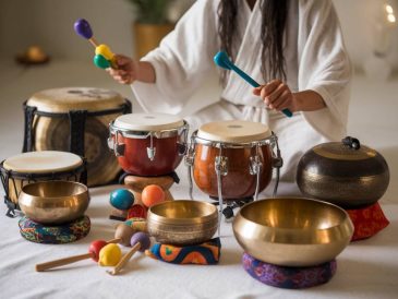 The use of percussion in sound therapy