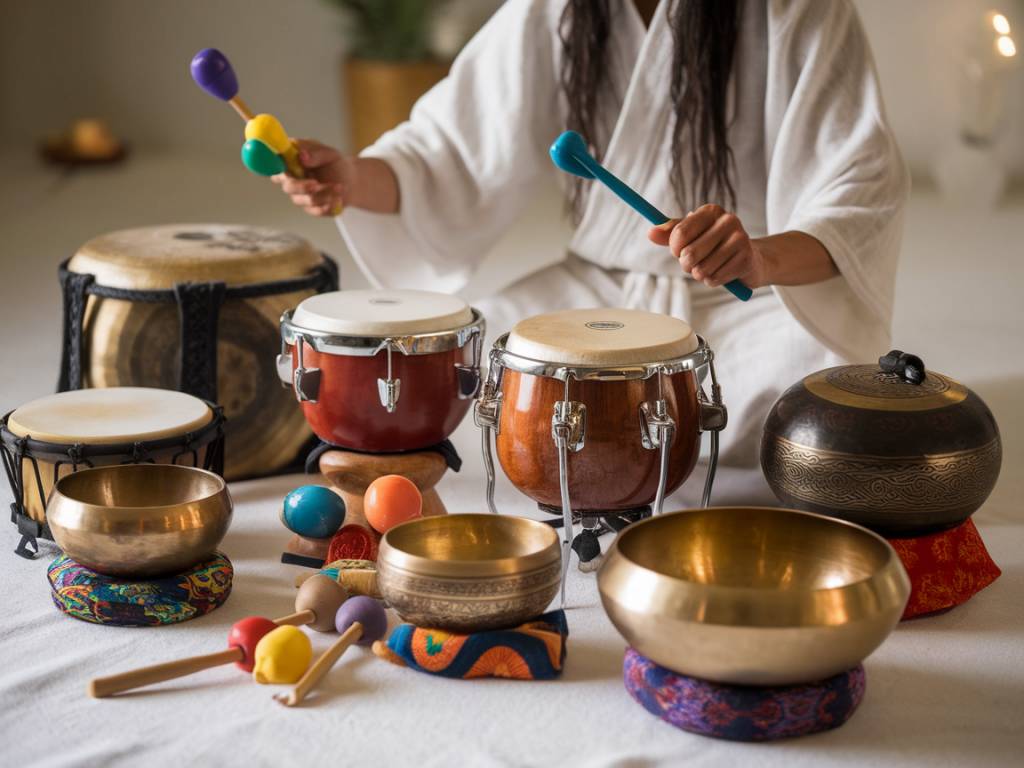 The use of percussion in sound therapy